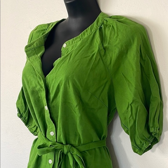 Nautica Vibrant Green Belted Dress - Picture 4 of 5